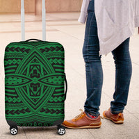 Polynesian Seamless Green Luggage Covers - Polynesian Pride