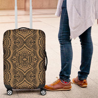 Polynesian Symmetry Gold Luggage Covers - Polynesian Pride