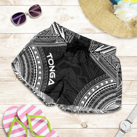 Tonga Women's Shorts - Polynesian Chief Black Version - Polynesian Pride