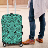 Polynesian Culture Turquoise Luggage Covers - Polynesian Pride