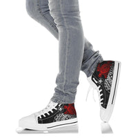 Polynesian Hawaii High Top Shoes - Polynesian Turtle (Red) - Polynesian Pride