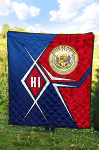 Polynesian Hawaii Premium Quilt - Hawaii Seal - Polynesian Pride