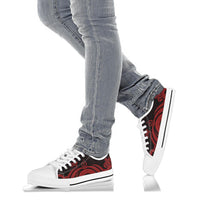 Vanuatu Low Top Canvas Shoes - Red Tentacle Turtle - Polynesian Pride