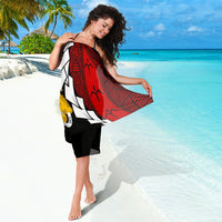 Tonga Polynesian Sarong - Tribal Wave Tattoo Flag Color - Polynesian Pride