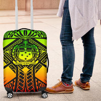 Samoa Polynesian Luggage Covers - Samoa Reggae Seal with Polynesian Tattoo - Polynesian Pride