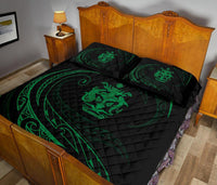 Solomon Quilt Bed Set - Green - Frida Style - Polynesian Pride