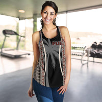 Fiji Women's Racerback Tank - Tapa Coconut - Polynesian Pride