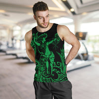 Polynesian Hawaii Men's Tank Top - Hula Girl Green - Polynesian Pride