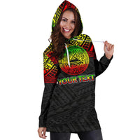 American Samoa Custom Personalised Hoodie Dress - Polynesian Reggae - Polynesian Pride