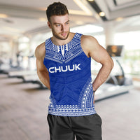 Chuuk Men's Tank Top - Polynesian Chief Flag Version - Polynesian Pride