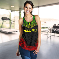 Nauru Women's Racerback Tank - Polynesian Chief Reggae Version - Polynesian Pride