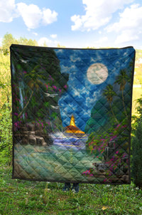 Beach Moon Premium Quilt - Polynesian Pride