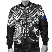 Chuuk Polynesian Bomber Jacket (Men) - White Turtle - Polynesian Pride