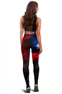 Samoa Polynesian Custom Personalised Women's Legging Smoking Style - Polynesian Pride