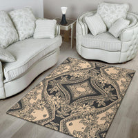 Hawaii Area Rug Polynesian Plumeria Mix AH - Polynesian Pride