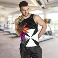 Wallis And Futuna Men's Tank Top - Polynesian Hibiscus Pattern - Polynesian Pride