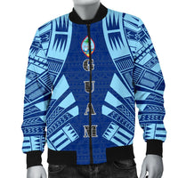 Guam Men Bomber Jackets - Polynesian Tattoo Flag - Polynesian Pride