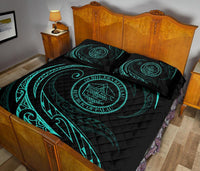 Palau Quilt Bed Set - Turquoise - Frida Style - Polynesian Pride