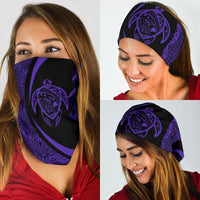 Hawaiian Bandana Turtle Map Polynesian Bandana 3-Pack - Circle Style Purple - Polynesian Pride
