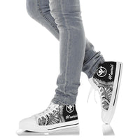 Hawaii Polynesian High Top Shoes - Hawaii Pride White Version - Polynesian Pride