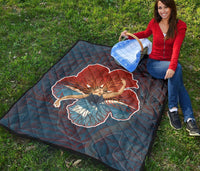 Hula Dance Hibiscus Premium Quilt - Polynesian Pride