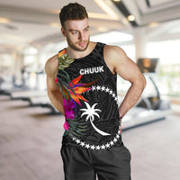 Chuuk Men's Tank Top - Polynesian Hibiscus Pattern - Polynesian Pride