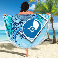 Yap State Beach Blanket - Turtle Under The Sea Style - Polynesian Pride