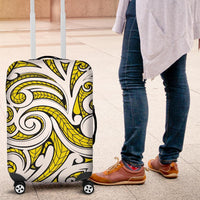 Polynesian Maori Ethnic Ornament Yellow Luggage Covers - Polynesian Pride