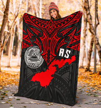American Samoa Polynesian Premium Blanket - Whale Tail - Polynesian Pride