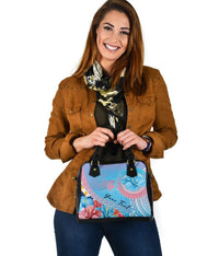 Personalised - Hawaii Kanaka Polynesian Hibiscus Shoulder Handbag - Polynesian Pride