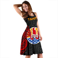 Tahiti Polynesian Midi Dress - Tahitians Spirit - Polynesian Pride