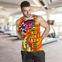 Hawaiian King Defend Mauna Kea Men's Tank Top - Polynesian Pride