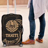 Tahiti Polynesian Luggage Covers - Gold Tribal Wave - Polynesian Pride