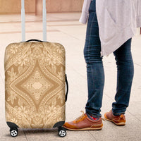 Polynesian Plumeria Mix Gold Luggage Covers - Polynesian Pride