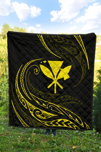 Kanaka Premium Quilt - Yellow - Frida Style - Polynesian Pride