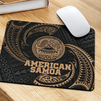 American Samoa Polynesian Mouse Pad - Gold Tribal Wave - Polynesian Pride
