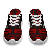 Tuvalu Sport Sneakers - Polynesian Tattoo Red - Polynesian Pride