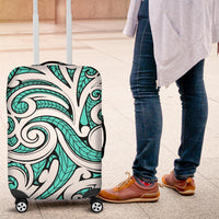 Polynesian Maori Ethnic Ornament Turquoise Luggage Covers - Polynesian Pride