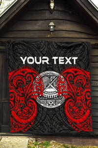 American Samoa Polynesian Custom Personalised Premium Quilt - American Samoan Spirit - Polynesian Pride