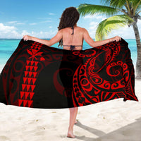 Kanaka Map Red Polynesian Sarong - Polynesian Pride