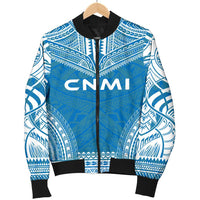 Northern Mariana Islands Flag Polynesian Chief Men's Bomber Jacket - Polynesian Pride