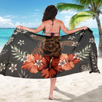 Hawaii Turtle Polynesian Hibiscus Kanaka Style Tropical - Sarong AH - Polynesian Pride