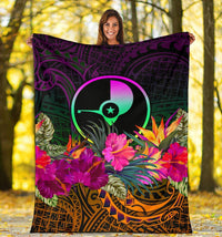 YAP Premium Blanket - Summer Hibiscus - Polynesian Pride