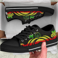 Palau Low Top Canvas Shoes - Reggae Tentacle Turtle - Polynesian Pride