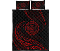 Palau Quilt Bed Set - Red - Frida Style Red - Polynesian Pride