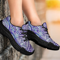 Polynesian Symmetry Gardient Violet Chunky Sneakers - Polynesian Pride
