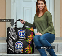 Northern Mariana Islands Travel Bag - Seal Spiral Polynesian Patterns - Polynesian Pride
