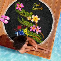 Cook Islands Beach Blanket - Plumeria Tribal - Polynesian Pride
