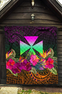 Wallis and Futuna Premium Quilt - Summer Hibiscus - Polynesian Pride