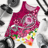 FSM Men's Tank Top - Turtle Plumeria (PINK) Pink - Polynesian Pride